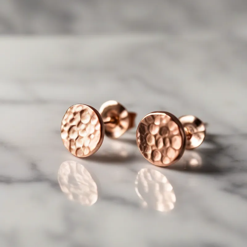 Copper Disc Studs