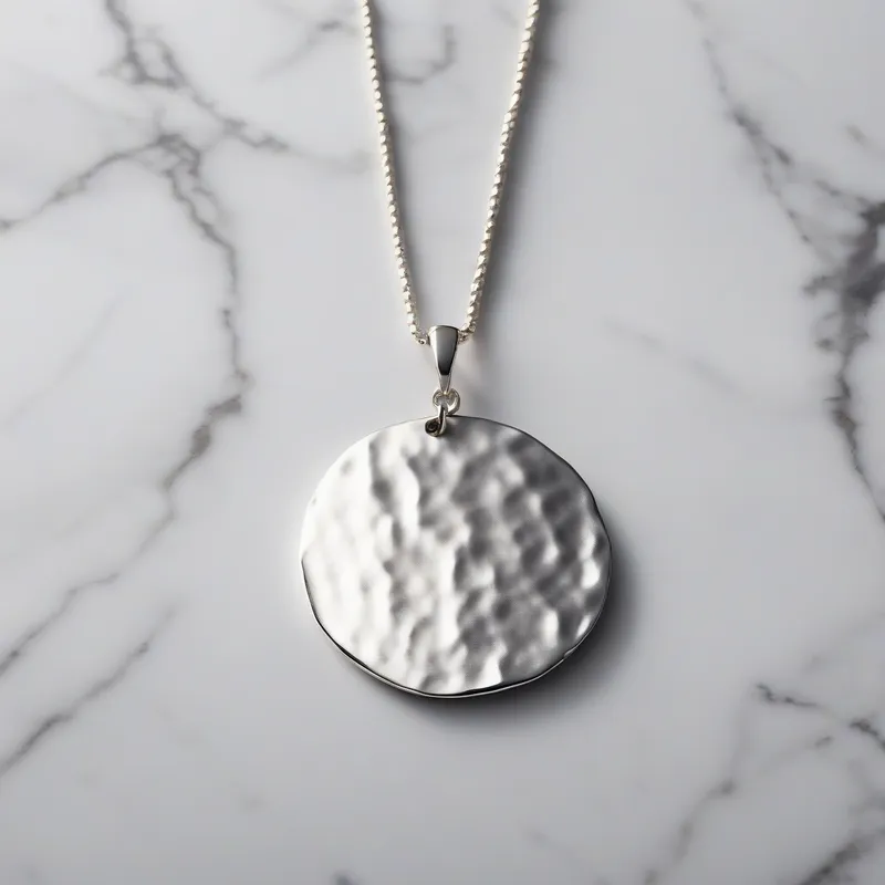 Hammered Disc Pendant