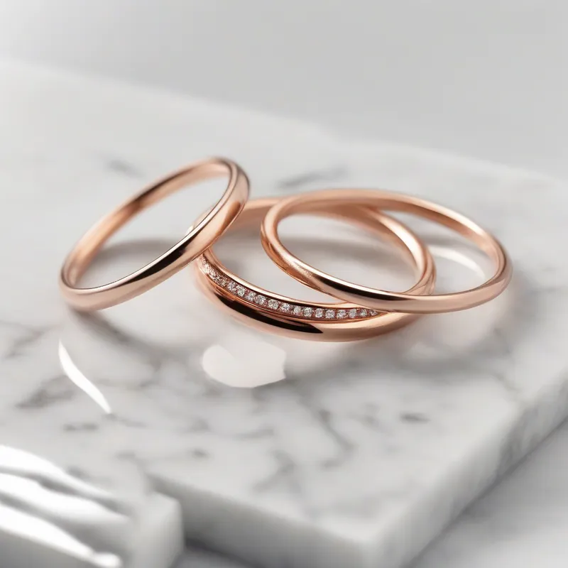 Rose Gold Stacking Ring Set